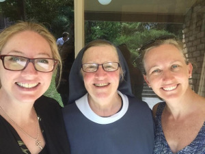 With Pippa and Sr Hannah's friend Josie Ryan